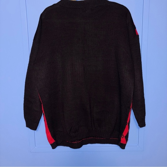 Vintage 90s Argyle Sweater From Sweater Exchange - Women’s Size Large​ - Picture 2 of 6
